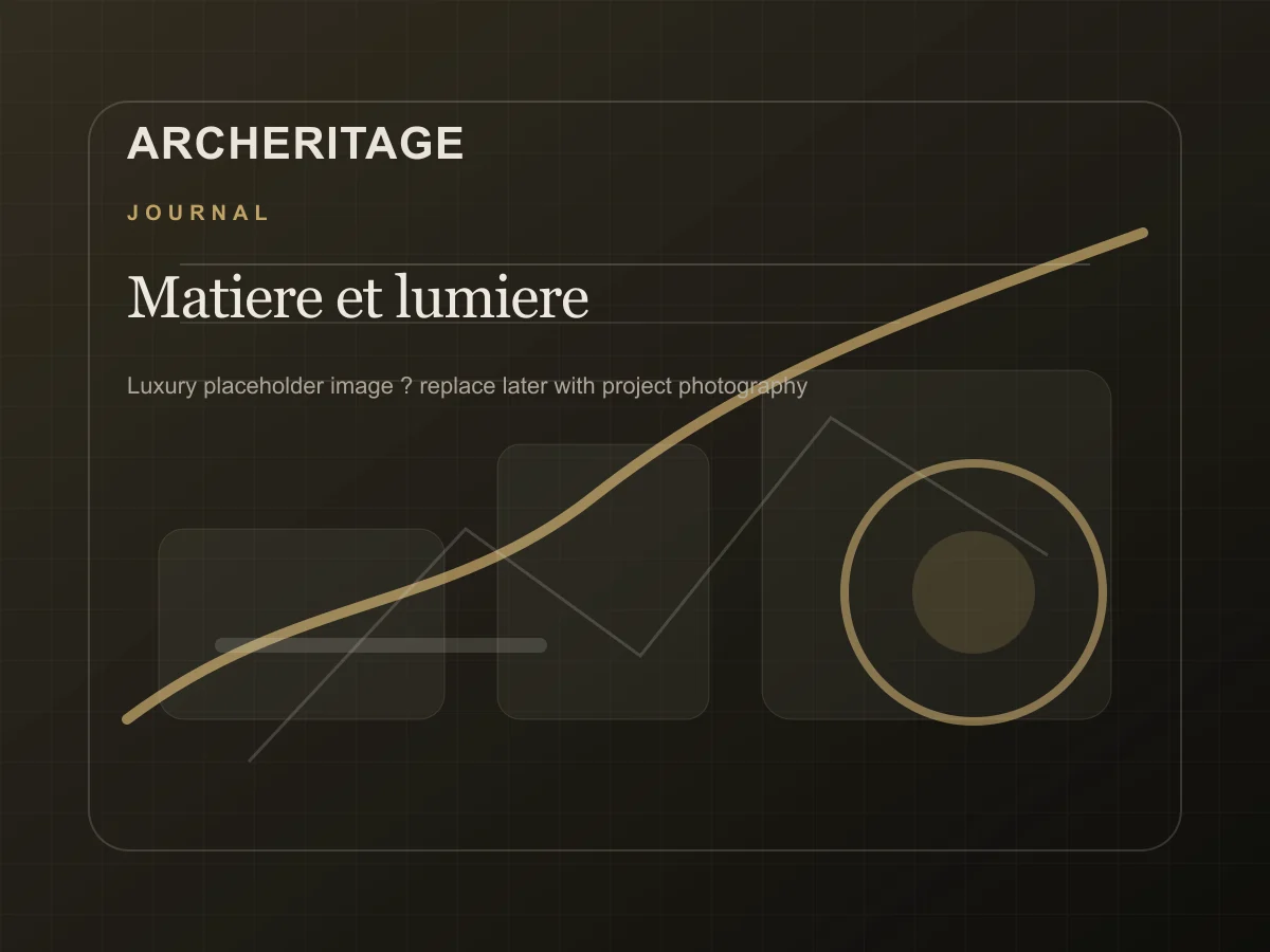 Intérieur contemporain avec matière et lumière