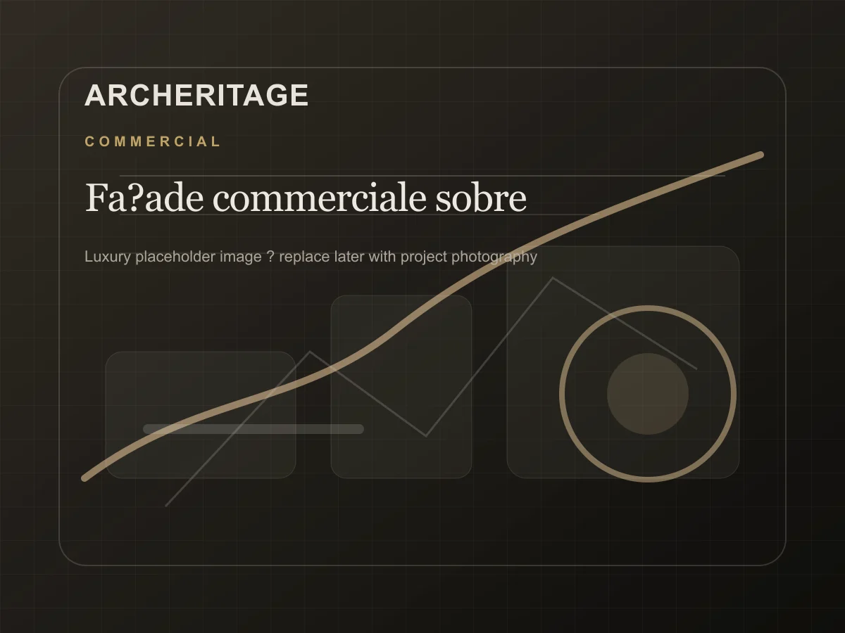 Façade commerciale contemporaine aux lignes nettes